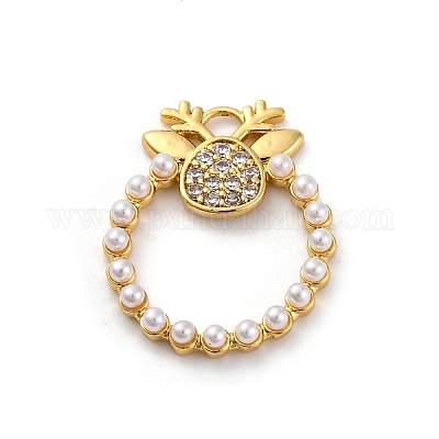 Покрытие стойки латунь микропаве прозрачные подвески из кубического циркония KK-Q010-06G-1