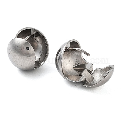 Серьги-кольца из нержавеющей стали 304 EJEW-L291-004P-1