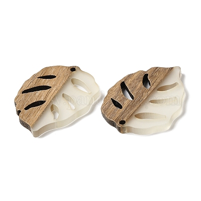 Люминесцентное свечение в темной подвеске из дерева и смолы WOOD-H104-09-1