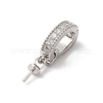 Латунные микро проложить четкие кубического циркония кулон поручительств KK-H483-17P-1