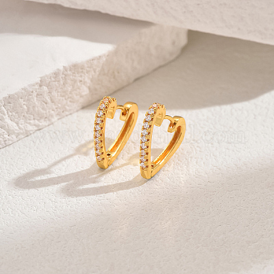 Классические модные латунные серьги-кольца для женщин PJ2124-2-1