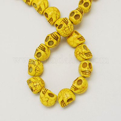 Синтетических нитей бирюзовые бусы TURQ-S105-10x10mm-01-1