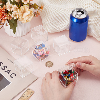 Прозрачный пластиковый кейс для минифигурок ODIS-WH0043-152E-1