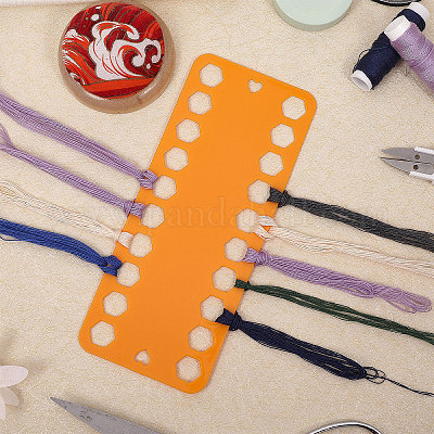 16шт. 8-х цветная пластиковая пластина для вышивальных ниток DIY-GL0004-64-1