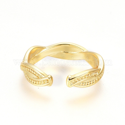 Латунные кольца на пальцах манжеты RJEW-G100-14G-1