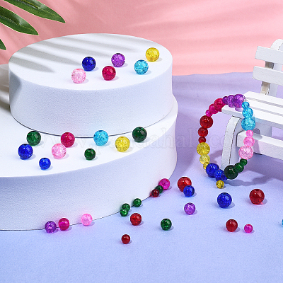 1920~2480шт 3 стиля окрашенные распылением хрустящие стеклянные бусины CCG-CJ0001-05-1