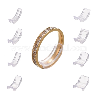 8Pcs Silicone Invisible Ring Size Adjuster for Ring Size Reducer