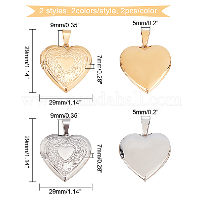 8 шт. 2 подвески-медальоны из нержавеющей стали 316 STAS-DC0003-98-1