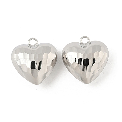 Подвески сердце латуни KK-M327-02C-P-1