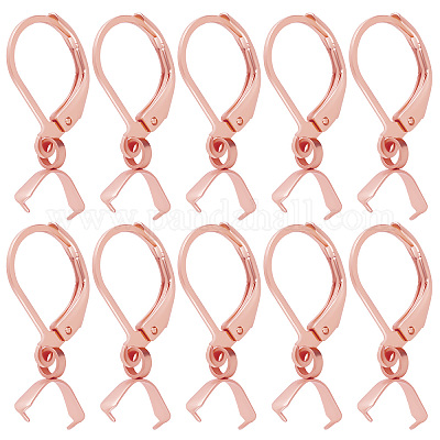 50 шт. фурнитура для сережек из нержавеющей стали 304 STAS-BBC0001-51RG-1