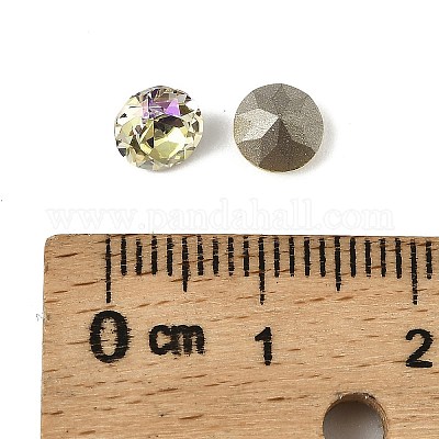 Стеклянные стразы кабошоны GLAA-A018-6mm-001GY-1
