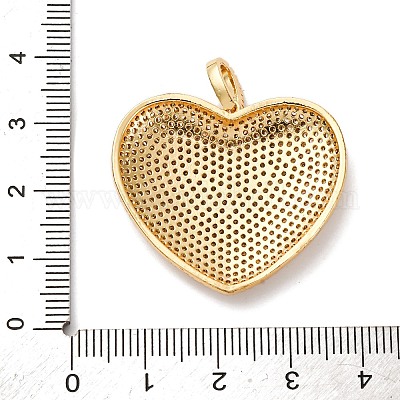 Латунные микропаве прозрачные подвески с фианитом KK-U076-22G-1