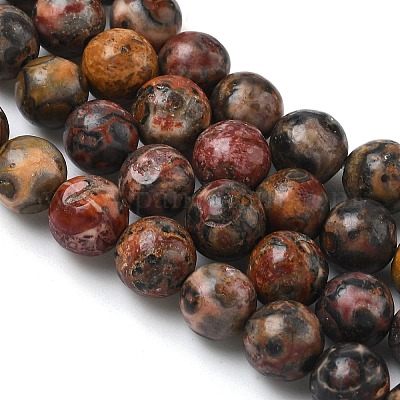 Натуральные леопардовые шкурки из яшмы&nbsp;G-J358-05-6mm-1