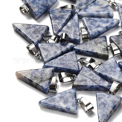 Натуральные синие пятна яшмы подвески G-B127-04P-04-1