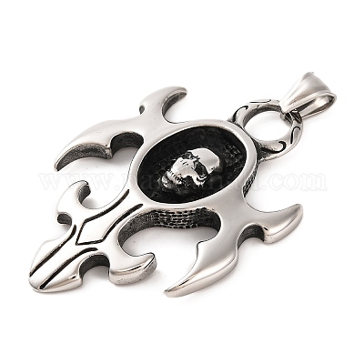 Подвески из хирургической нержавеющей стали 316 с оправой из стразов STAS-Z073-37AS-1