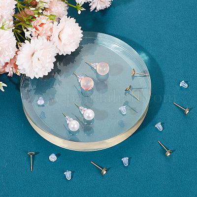 40 шт. фурнитура для сережек-гвоздиков из нержавеющей стали 304 STAS-BBC0004-04-1