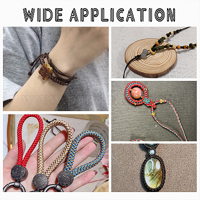 1 рулон вощеных хлопчатобумажных ниток YC-PH0002-43A-1