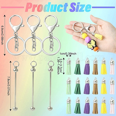 12 шт. 6 цвета искусственная замша подвеска с кисточкой украшения&nbsp;KEYC-YW0001-26-1