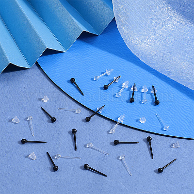 Серьги-гвоздики из экологически чистого пластика KY-SC0002-23-1