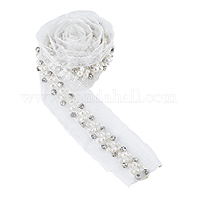 Марлевая лента из смолы со стразами OCOR-WH0078-140-1