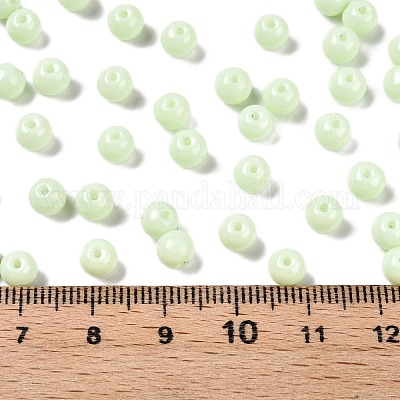 Непрозрачная выпечка окрашены стеклянные бусины DGLA-T004-02M-1