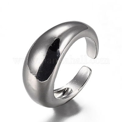 Латунь манжеты кольца RJEW-H538-18-1