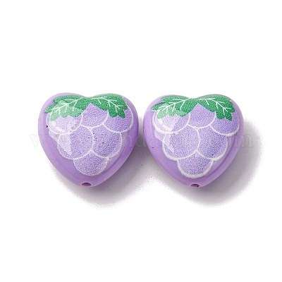 Непрозрачные акриловые бусины MACR-V001-01G-1