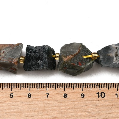 Необработанные грубые натуральные африканские бусины из кровавика G-Z087-B07-1