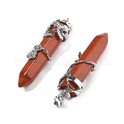 Натуральные красные яшмы большие остроконечные подвески G-A172-16G-1