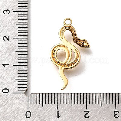 Латунные микро проложить кубического циркония подвески KK-K294-17G-01-1