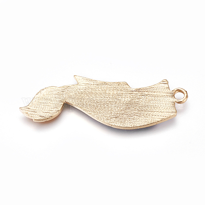 Pendentifs d'émail en alliage&nbsp;X-ENAM-O035-02G-1