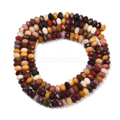 Природные mookaite бисер нитей&nbsp;G-B175-A06-2x4mm-1