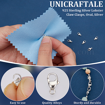 8 шт. 925 серебряные застежки-когти-омары STER-UN0001-66-1