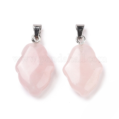 Природного розового кварца подвески G-B041-03P-12-1