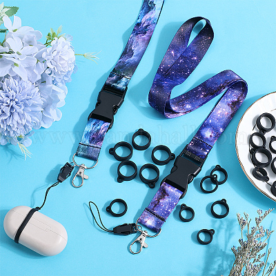 2шт. 2-х сторонний ремешок для держателя карт из полиэфирной ленты DIY-GF0008-32-1