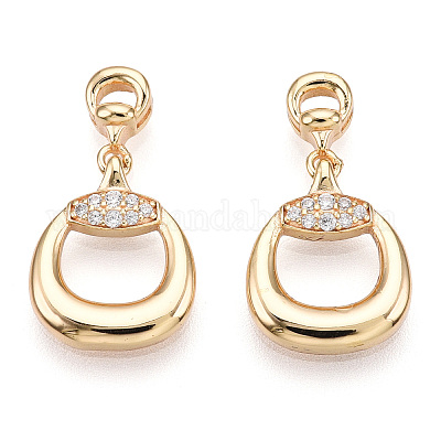 925 стерлингового серебра микро проложить кубического циркония подвески STER-T004-11G-1