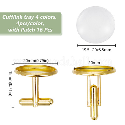 Набор для самостоятельного изготовления запонок в форме купола DIY-HY0001-79-1