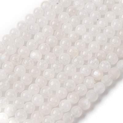 Бусины из натурального радужного лунного камня G-A276-A04-4.5mm-1