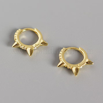 S925 серьги-кольца из стерлингового серебра в стиле панк с заклепками OS2766-1-1