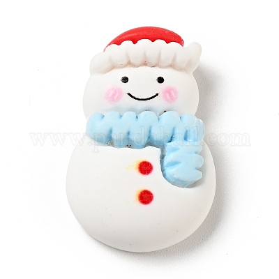 Кабошоны из непрозрачной рождественской смолы RESI-G039-08-1