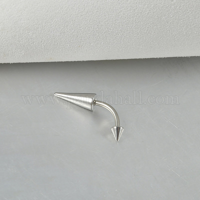 Конусные изогнутые кольца для штанги из нержавеющей стали 304 с шипами на конце WG9938B-01-1