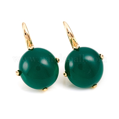 Болтающие серьги из стекла EJEW-L228-18-1