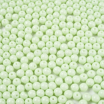 Непрозрачная выпечка окрашены стеклянные бусины DGLA-T004-02M-1