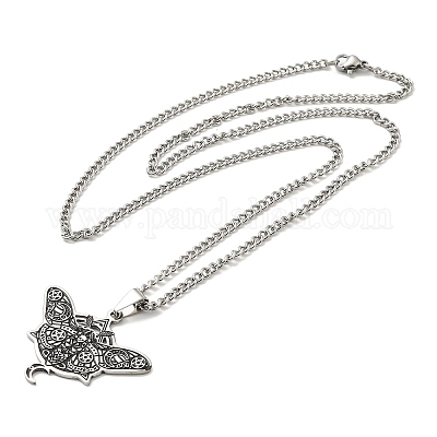 201 кулон из нержавеющей стали с эмалью для женщин и мужчин NJEW-G123-11P-1