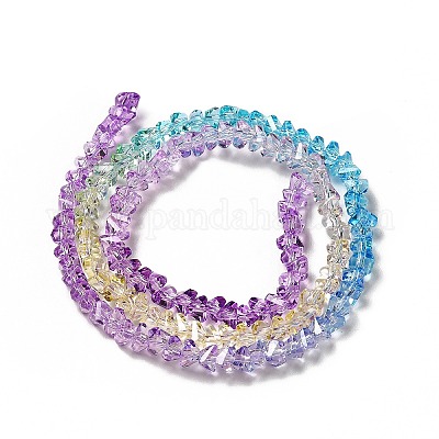 Прозрачные стеклянные бусины GLAA-H023-02I-1