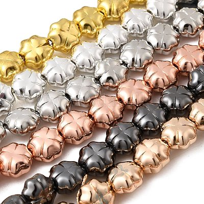 Стеклянные бусины с гальваническим покрытием  EGLA-F166-16-1