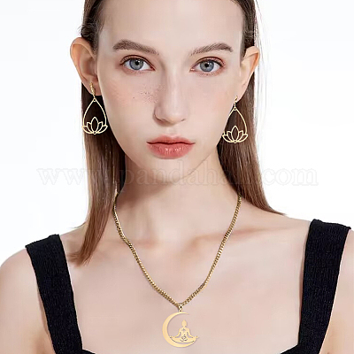 Набор для самостоятельного изготовления украшений на тему йоги STAS-UN0047-51-1