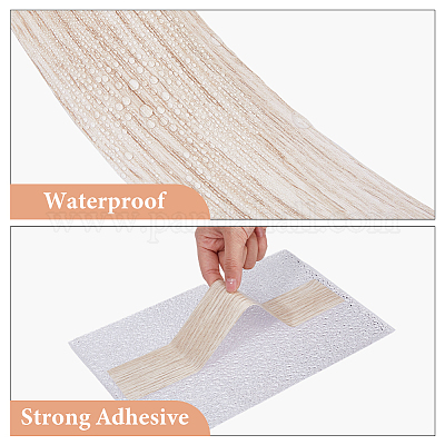 Самоклеящаяся бумага из ПВХ с текстурой дерева DIY-WH0632-19B-01-1