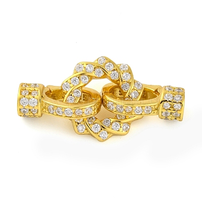 925 серебряная застежка с микропаве из прозрачного кубического циркония STER-U005-09G-1