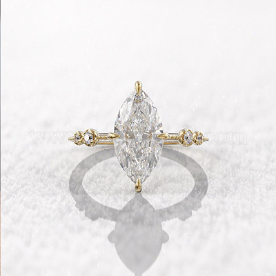 Латунные кольца на палец с фианитом и паве FS-WG1A7FF-07-1